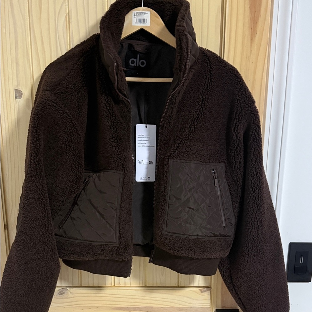 ALO Yoga Brown Bomber Jacket